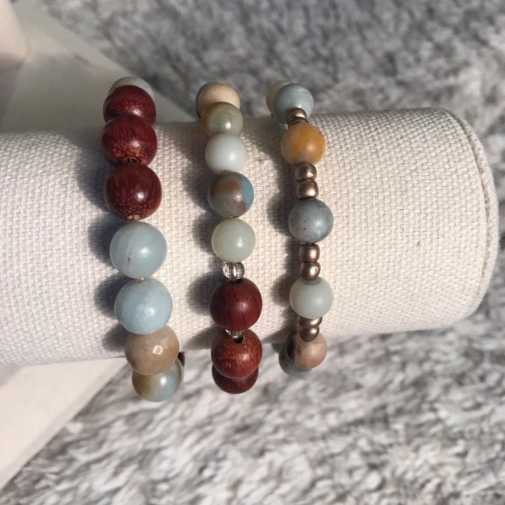 Beaded Bracelets - set of 3